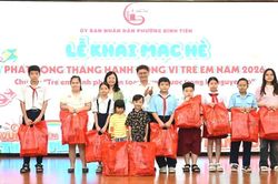 Phường Bình Tiên khởi động mùa hè an toàn, bổ ích cho thiếu nhi