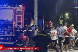 Kho chứa gỗ và máy cưa cháy rụi, nghi do pin phát nổ