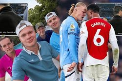 Haaland chế giễu Gabriel khi Arsenal thua chung kết C1