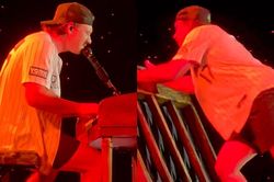 Ca sĩ 33 tuổi mất bình tĩnh, xô vỡ đàn piano ngay trên sân khấu