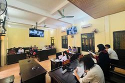 Phối hợp tổ chức phiên tòa dân sự rút kinh nghiệm trực tuyến hai cấp