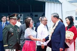 Tổng Bí thư, Chủ tịch nước và Phu nhân bắt đầu thăm cấp Nhà nước tới Philippines