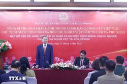 Tổng Bí thư, Chủ tịch nước và Phu nhân gặp cộng đồng người Việt tại Philippines