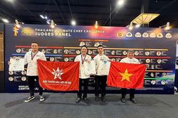 Đầu bếp Hà Nội ghi dấu ấn tại cuộc thi ẩm thực quốc tế ở Thái Lan