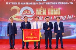 Công ty Nhiệt điện Sơn Động - TKV kỷ niệm 20 năm thành lập, đón nhận Cờ thi đua của UBND tỉnh Bắc Ninh