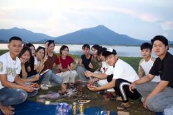 Bãi bồi Tiên Sơn - điểm hẹn thư giãn cuối tuần của người dân phố núi