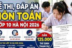 Đề thi, đáp án môn Toán lớp 10 Hà Nội 2026 chính thức mới nhất