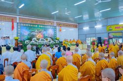 Đông đảo Tăng Ni, Phật tử tham dự Đại lễ Phật đản Phật lịch 2570 tại chùa Pháp Thành (xã Củ Chi, TP.HCM)