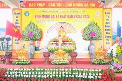 Phú Thọ: Trang nghiêm Đại lễ Phật đản Phật lịch 2570 tại Trung tâm Phật giáo Hùng Vương