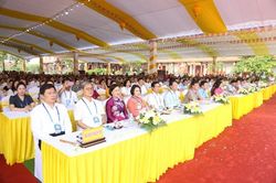 Hưng Yên: Hơn 2.000 chư Tăng Ni, Phật tử về chùa Phúc Lâm Tiên Quán dự Đại lễ Phật đản