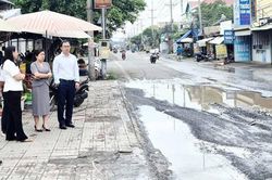 Yêu cầu nhà thầu xử lý dứt điểm tình trạng hư hỏng một số tuyến đường ở Long Thành