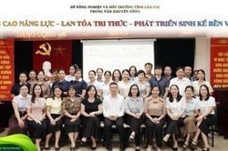 Lào Cai: Tăng cường năng lực thực hành nông nghiệp thông minh, thích ứng biến đổi khí hậu cho cán bộ cơ sở