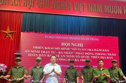 Triển khai mô hình 'Tổ tuần tra bảo đảm an ninh, trật tự - Ba nhất'