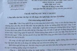 Đề văn lớp 10 tại TPHCM nói về sự cằn cỗi của cảm xúc