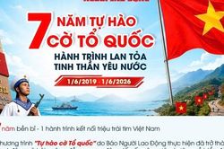 Chương trình 'Tự hào Cờ Tổ quốc' đã trao, ký kết trao tặng 2.118.120 lá cờ
