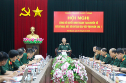 Công bố quyết định thanh tra chuyên đề cơ sở nhà, đất dôi dư sau sắp xếp tại Quân khu 1