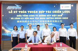 Đường sắt Việt Nam và Metro Quảng Châu (Trung Quốc) hợp tác chiến lược về quản lý, vận hành đường sắt