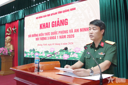 Quảng Ninh khai giảng lớp bồi dưỡng kiến thức quốc phòng và an ninh đối tượng 3