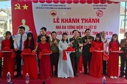 Khánh thành Nhà bia tưởng niệm 13 liệt sĩ ở xã Triệu Phong