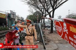 CSGT tiếp tục đẩy mạnh phạt nguội vi phạm tại các điểm giao cắt đường sắt