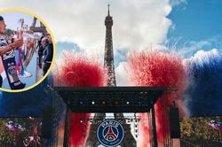 PSG rước Cúp Champions League giữa biển người Paris