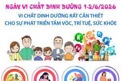 Vi chất dinh dưỡng rất cần thiết cho sự phát triển tầm vóc, trí tuệ, sức khỏe