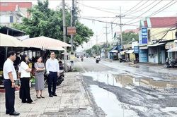 Đường dân sinh tại Đồng Nai hư hỏng do thi công dự án trọng điểm