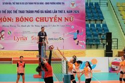 Đại hội Thể dục thể thao thành phố Đà Nẵng:Sôi động môn bóng chuyền
