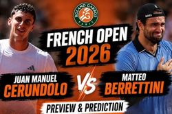 Roland Garros 2026: Berrettini đối đầu hiện tượng Cerundolo, Sabalenka đại chiến Osaka