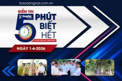 Điểm tin '5 phút biết hết' sáng 1-6: Chủ tịch UBND thành phố Nguyễn Văn Út khảo sát công tác giải phóng mặt bằng chuẩn bị khởi công Dự án Đường Vành đai 4 - Thành phố Hồ Chí Minh