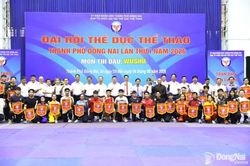 300 vận động viên tranh tài Giải wushu Đại hội Thể dục thể thao thành phố Đồng Nai lần thứ I năm 2026