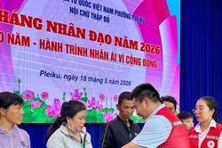 Pleiku huy động trên 380 triệu đồng triển khai các hoạt động Tháng Nhân đạo 2026