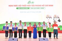 Hội thi Nghi thức Đội cấp tỉnh năm học 2025 - 2026: Liên đội Trường THCS Thái Nguyên đạt giải nhất