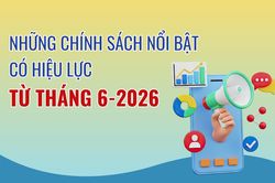 Những chính sách nổi bật có hiệu lực từ tháng 6-2026
