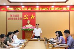 Thống nhất các nội dung liên quan đến hội thi báo cáo viên, tuyên truyền viên giỏi cấp tỉnh năm 2026