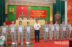 Công bố Quyết định đặc xá năm 2026 của Chủ tịch nước tại Trại giam Ninh Khánh, Trại giam Nam Hà, Trại tạm giam số 1 Công an tỉnh