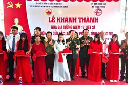 Khánh thành Nhà bia tưởng niệm 13 liệt sĩ tại thôn Nại Cửu, xã Triệu Phong