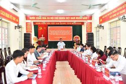 Đoàn Khảo sát Ban Tuyên giáo và Dân vận Trung ương làm việc với các xã Trung Hà, Tân An và Minh Quang