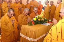 Cà Mau: Lễ tác pháp An cư kiết hạ Phật lịch 2570 tại trường hạ chùa Long Phước