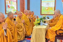 Chư Tăng phường Tân Định, Sài Gòn, Bến Thành, Cầu Ông Lãnh tác pháp an cư kiết hạ tại tổ đình Vạn Thọ