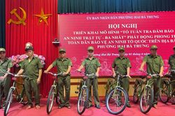 Phường Hai Bà Trưng ra mắt 'Tổ tuần tra bảo đảm ANTT - Ba Nhất'