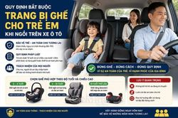 Quy định ghế trẻ em trên ô tô: Vì an toàn của trẻ