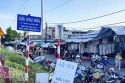 Chợ Rau Dừa tiềm ẩn tai nạn giao thông