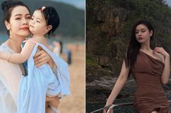 Tin sao ngày 1/6: Nhật Kim Anh lần đầu đưa con gái đi tắm biển, Trương Quỳnh Anh gây chú ý ở tuổi 37