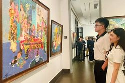Cảm nhận 'Những ngày thảnh thơi' của họa sĩ Trần Nguyên Dũng