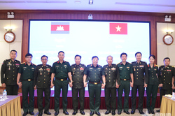 Việt Nam và Campuchia tăng cường hợp tác về pháp luật quân sự, quốc phòng