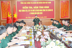 Bộ CHQS tỉnh Hà Tĩnh tổ chức thực hiện toàn diện, hiệu quả nhiệm vụ quân sự, quốc phòng và hoạt động CTĐ, CTCT