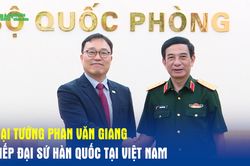 Đại tướng Phan Văn Giang tiếp Đại sứ Hàn Quốc tại Việt Nam