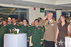 Trung tướng Nguyễn Bá Lực dự chiêu đãi kỷ niệm Ngày Lực lượng Quốc phòng Hungary