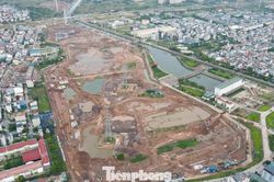 Dự án hồ điều hòa Yên Nghĩa 1 gấp rút về đích phần đào lòng hồ